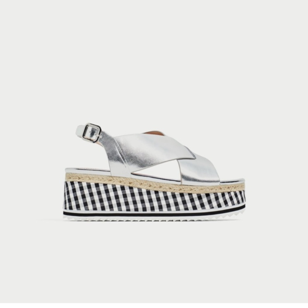 ZARA crossover Platform Wedges